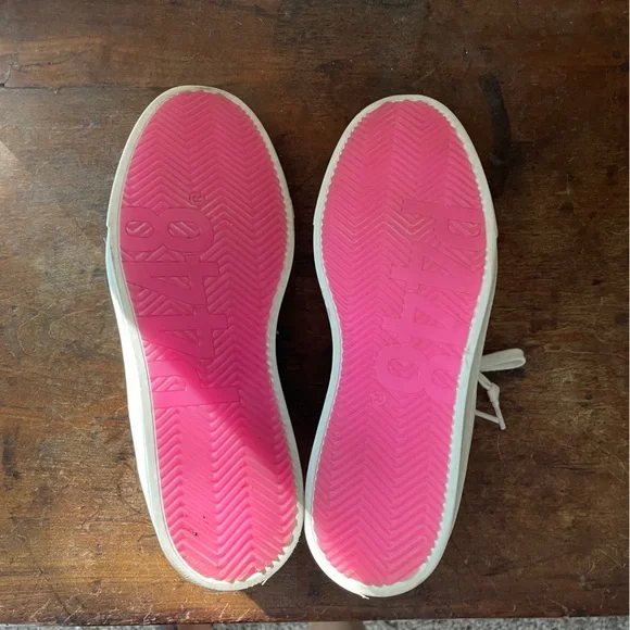 P448 size 40 white and silver faux-fur sneakers - Picture 4 of 9